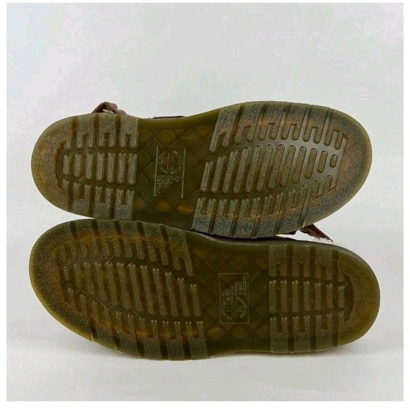 Dr. Martens Jorge II FL Faux Fur Lined Brown Leather Strap Mule WMNS 9 MENS 8 - Picture 6 of 9